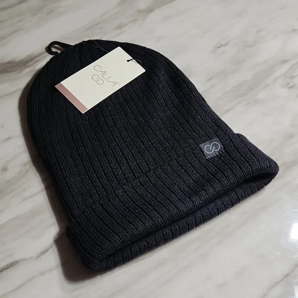 Calia ribbed beanie pure black NWT - Picture 3 of 7